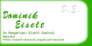 dominik eiselt business card